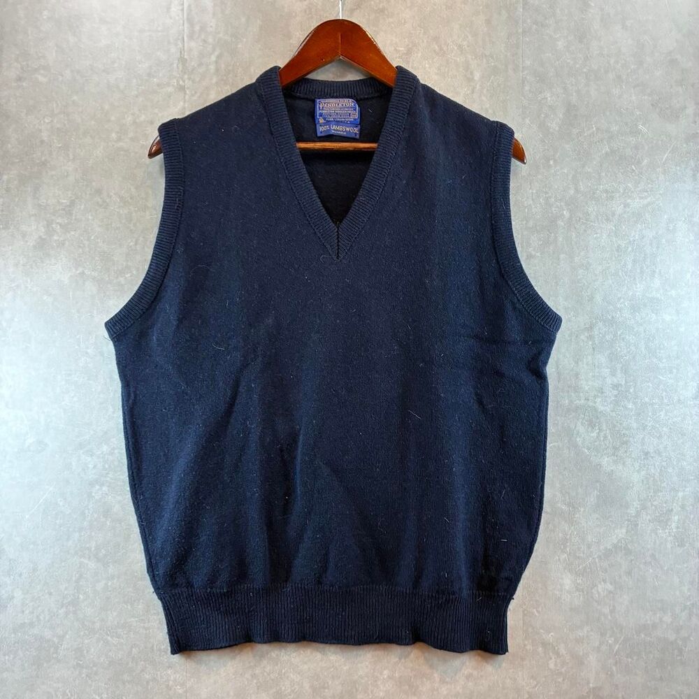 Pendleton Men's Black and Navy Jumper